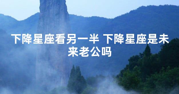 下降星座看另一半 下降星座是未来老公吗